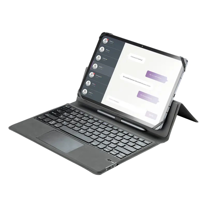 Husă pentru tabletă Cellularline Keyboard Case, 11", Negru