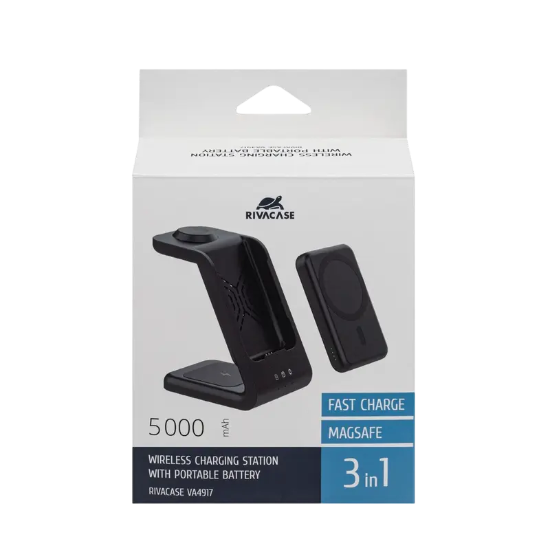 Încărcător portabil Rivacase VA4917, 500mAh, Negru