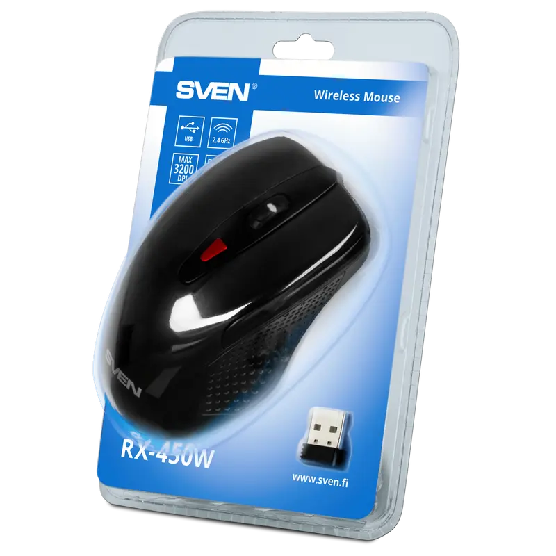 Mouse wireless SVEN RX-450W, Negru