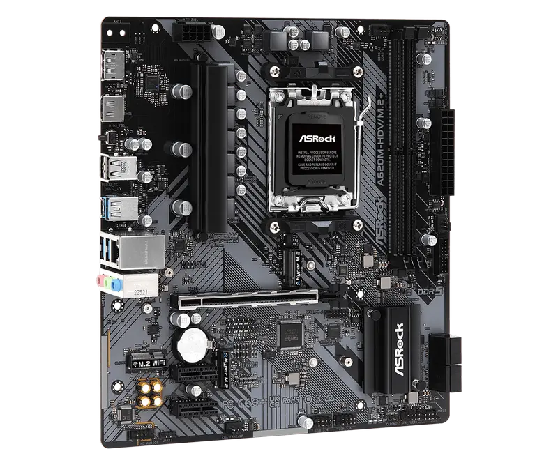 Placă de bază ASRock A620M-HDV/M.2+, AM5, AMD A620, Micro-ATX