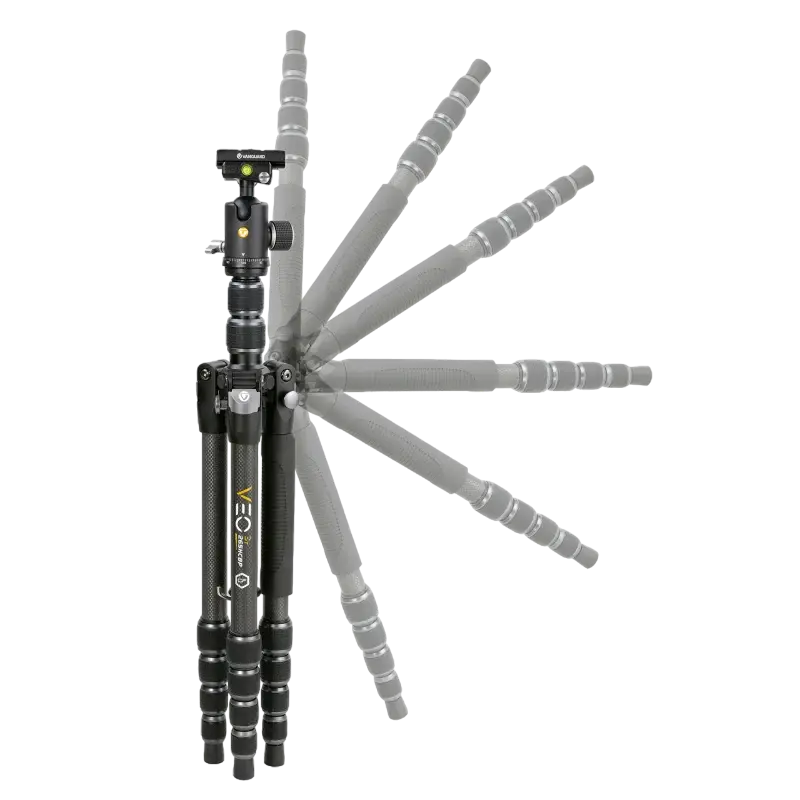 Trepied/Monopod Vanguard VEO3T 204CBP, Cap trepied de minge, Negru
