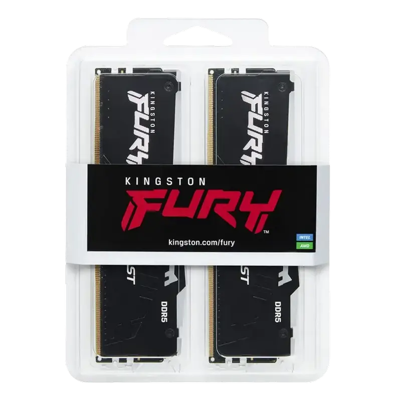 Оперативная память Kingston FURY Beast RGB, DDR5 SDRAM, 6000 МГц, 32 ГБ, KF560C36BBE2AK2-32