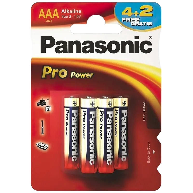 Baterii Panasonic LR03XEG, AAA, 6buc..