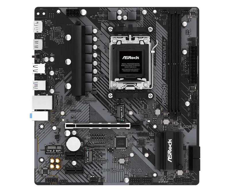 Placă de bază ASRock A620M-HDV/M.2+, AM5, AMD A620, Micro-ATX