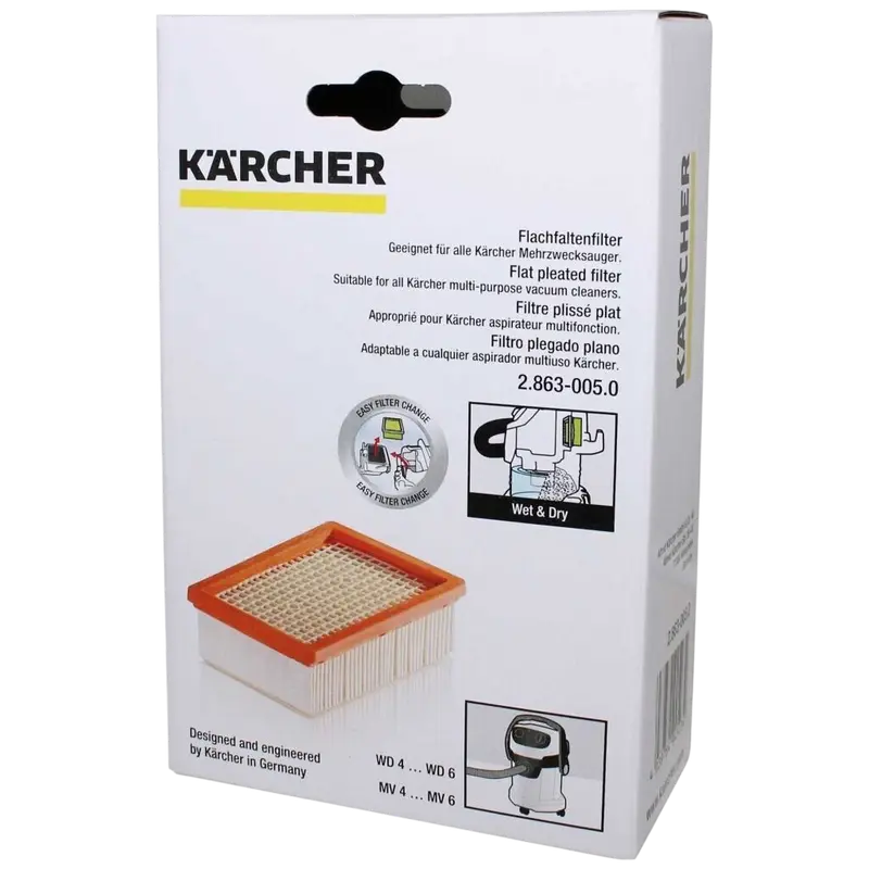 Filtru pentru aspirator Karcher 2.863-005.0