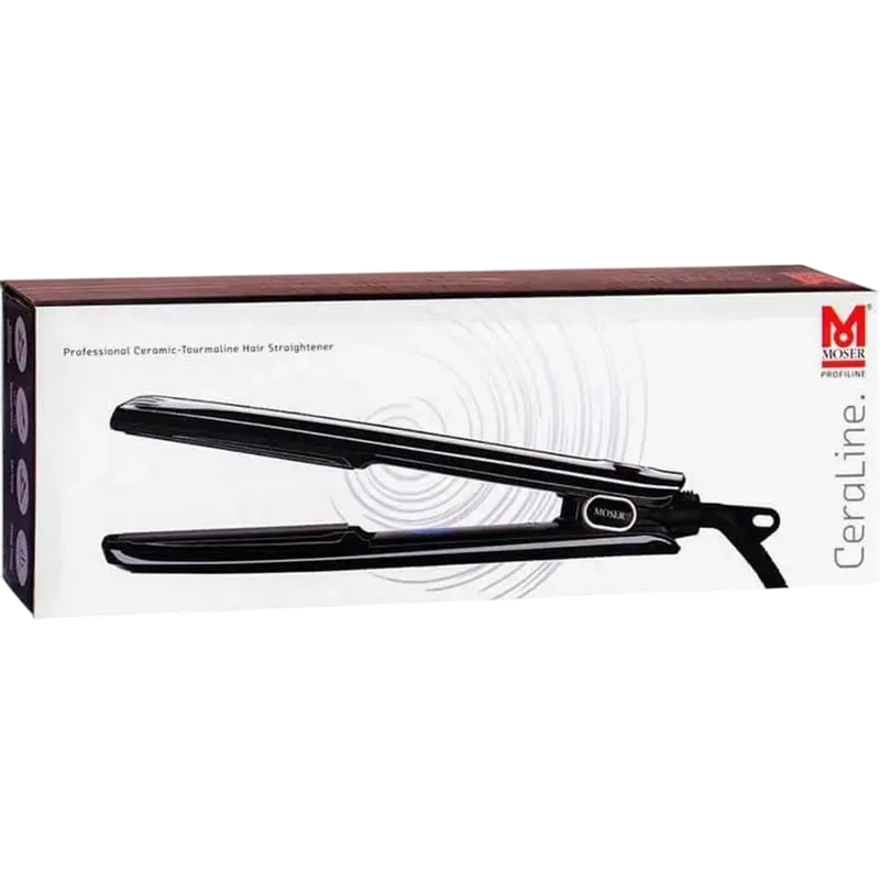 Placă de îndreptat părul Moser Cera Line 4466-0051, Negru