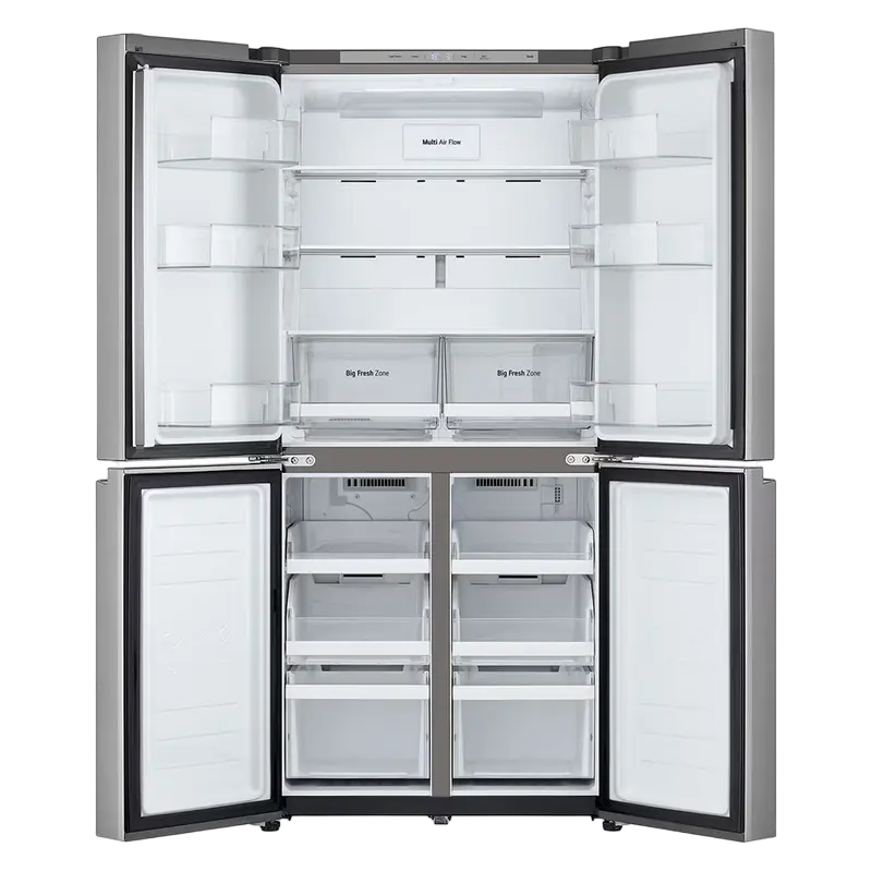 Холодильник LG GMB860PYDE, DoorCooling+, Серебристый