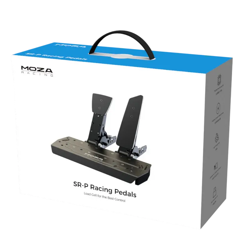 Pedale MOZA SR-P Double Pedals with Base, Negru