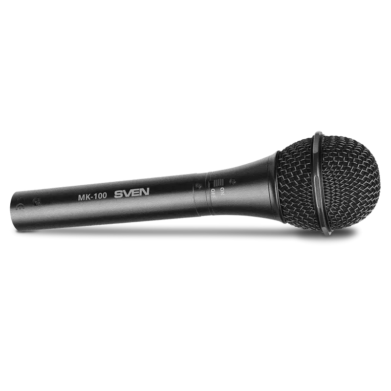Microfon Karaoke SVEN MK-100, Cu fir, Negru