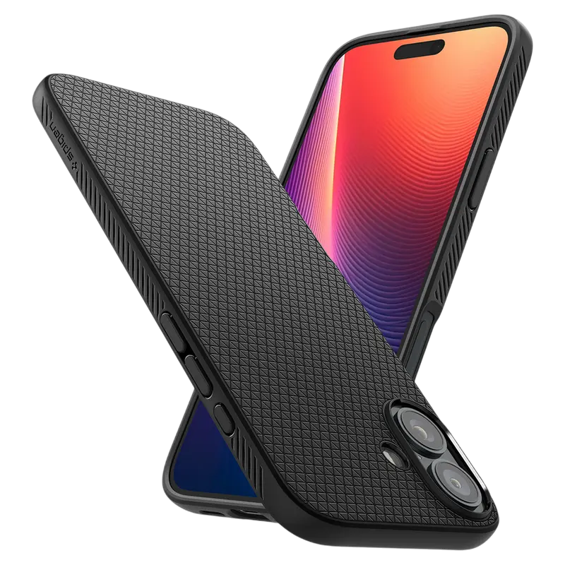 Husă Spigen iPhone 16 Plus Liquid Air, Negru mat