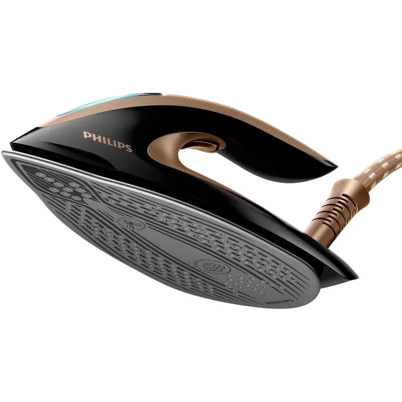 Fier de călcat cu generator de abur Philips GC9682/80, Negru | Auriu