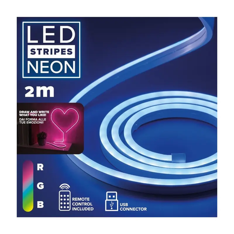 Bandă cu LED-uri Cellularline LED Stripes Neon, Multicolor