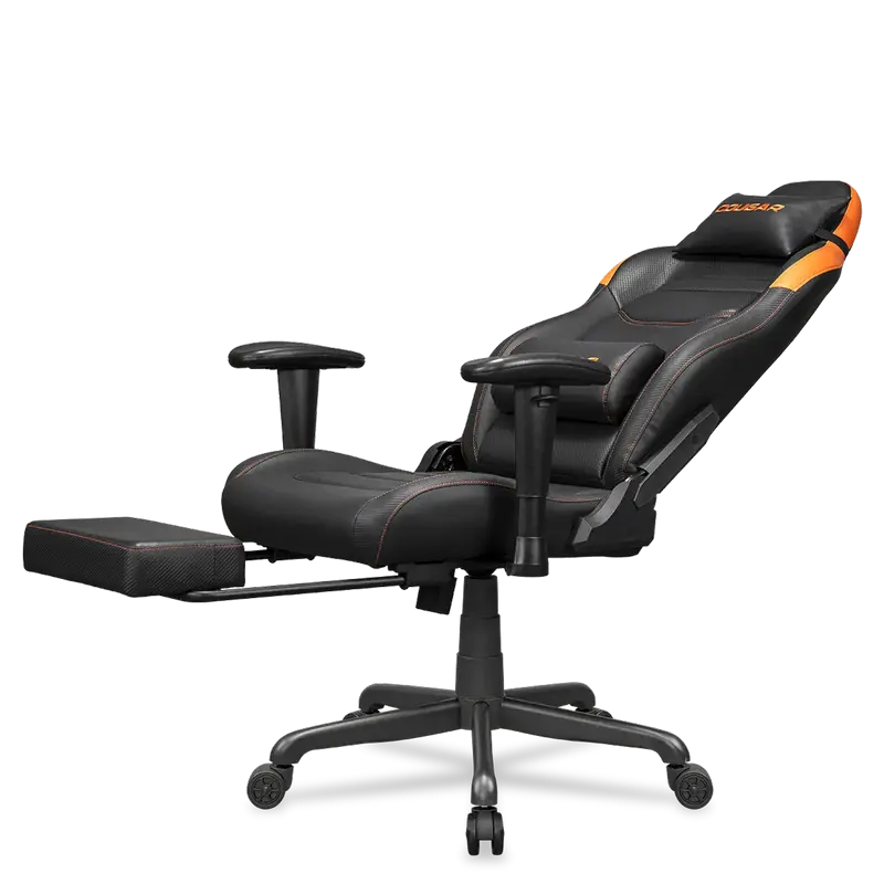 Scaun Gaming Cougar Explore Neo, PVC Piele, Negru | Portocaliu
