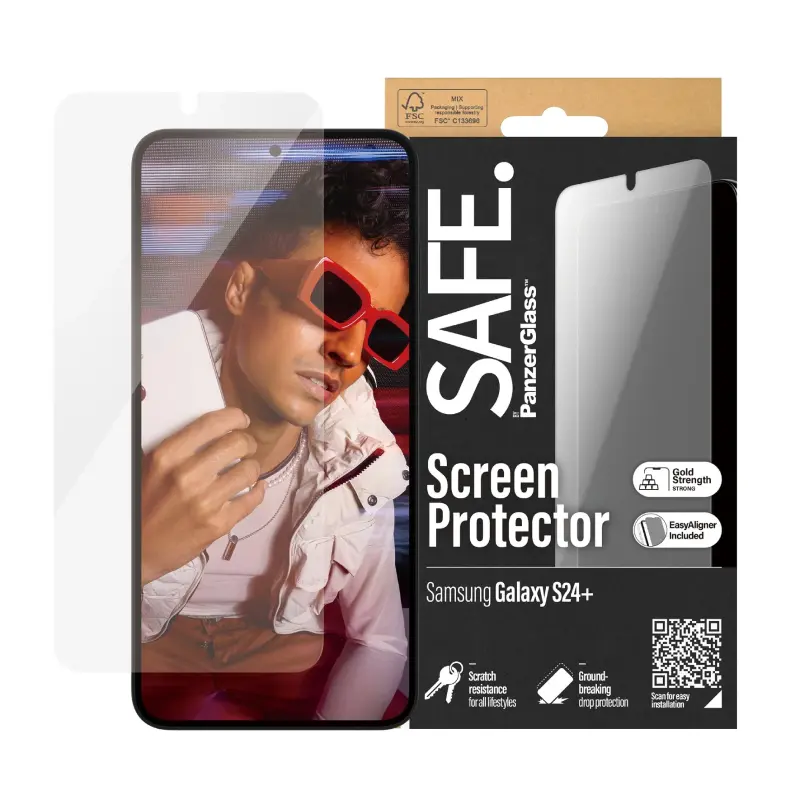 Sticlă de protecție PanzerGlass SAFE. Ultra-Wide Fit Samsung Galaxy S24+