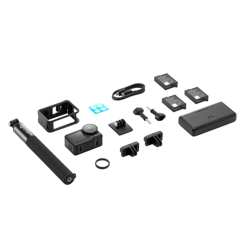 Cameră Video Sport DJI Osmo Action 5 Pro Adventure Combo, Negru