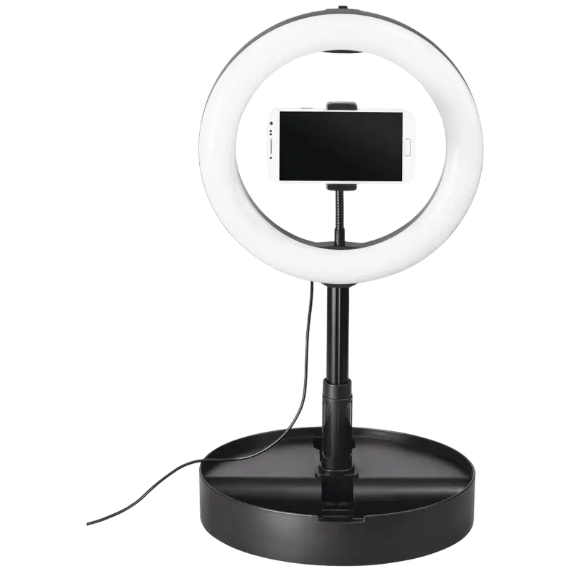 Lampă circulară HAMA SpotLight Smart 102 II, Negru