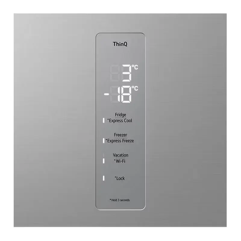 Frigider LG GBV7270DPY, Oțel inoxidabil