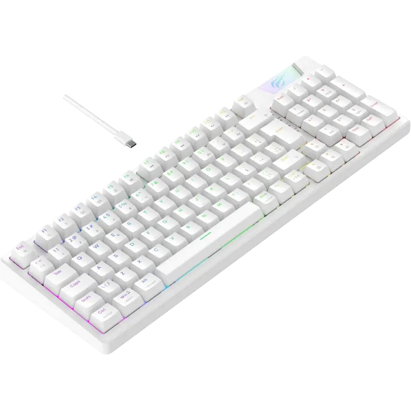 Tastatură Havit KB885L, Cu fir, Alb