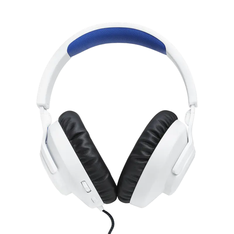 Căști JBL Quantum 100P, Cu fir, Alb | Albastru