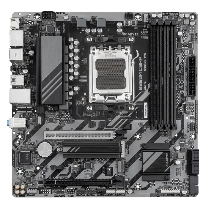 Placă de bază Gigabyte B850M D3HP, AM5, AMD B850, Micro-ATX
