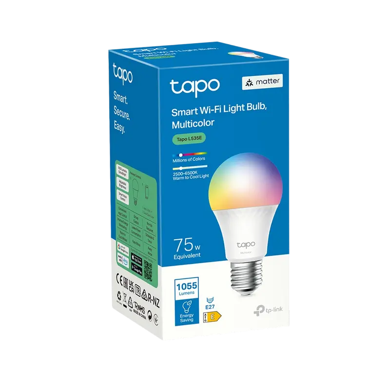 Bec inteligent TP-LINK Tapo L535E, E27, Multicolor