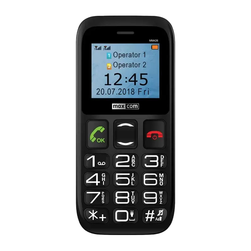 Telefon mobil MaxCom MM426, Negru