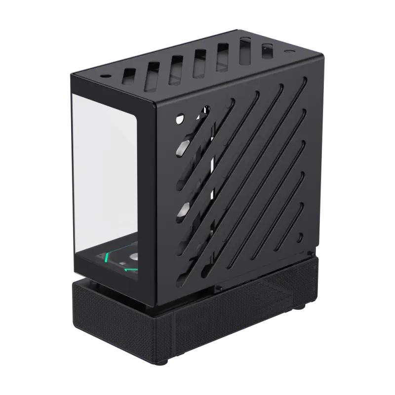 Carcasă PC Gamemax N80 BK, Midi-Tower, Fără PSU, Negru