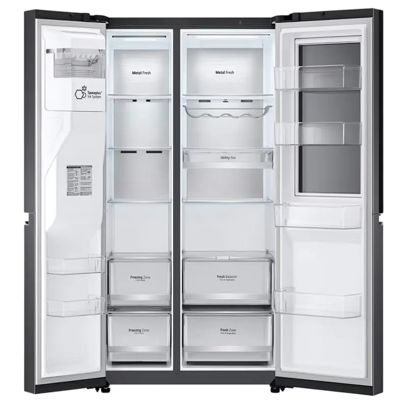 Frigider LG GSXV90MCAE, Negru
