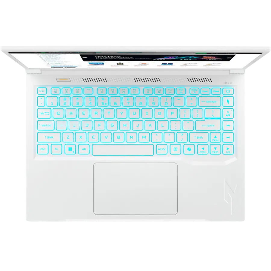 Laptop Gaming 14,5" Acer Nitro V14 ANV14-61, Pearl White, AMD Ryzen 7 8845HS, 16GB/1024GB, Linux eShell