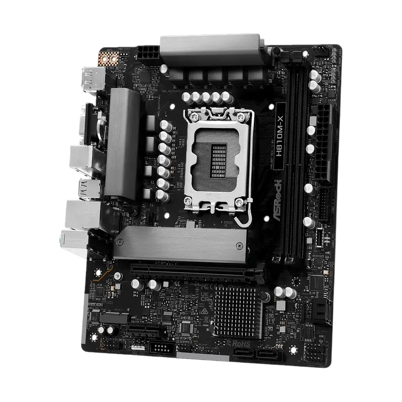 Placă de bază ASRock H810M-X, LGA1851, Intel H810, Micro-ATX
