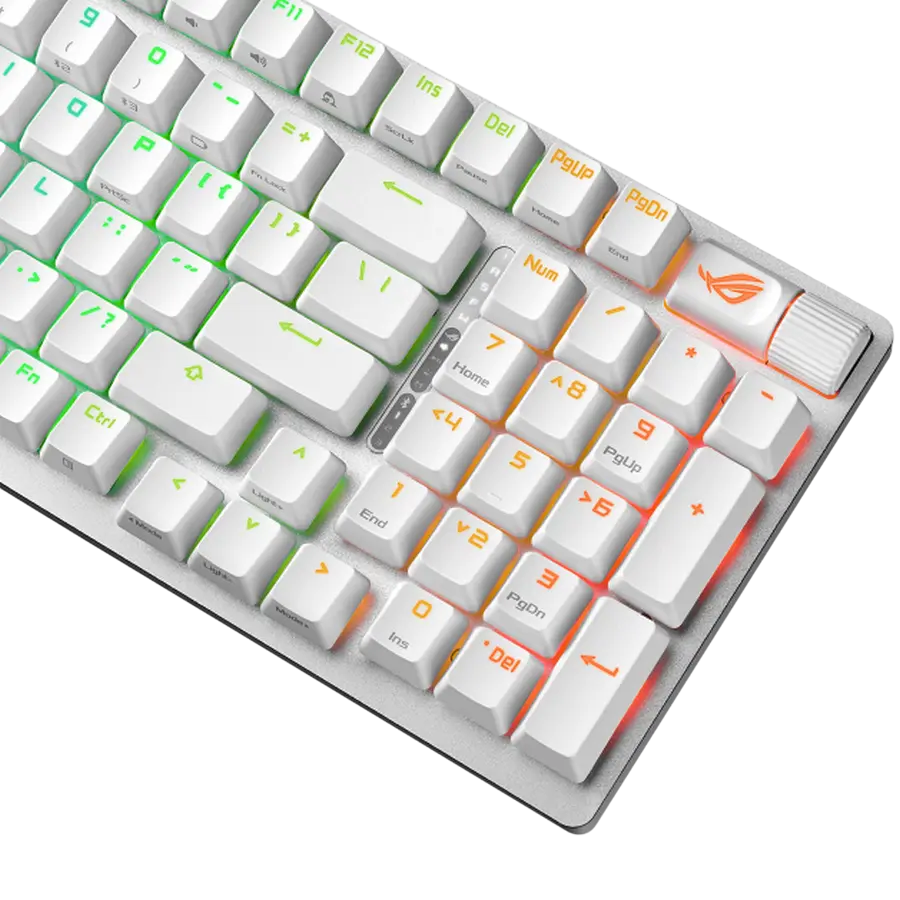 Клавиатура ASUS ROG Strix Scope II 96, Проводное / беспроводное, Белый