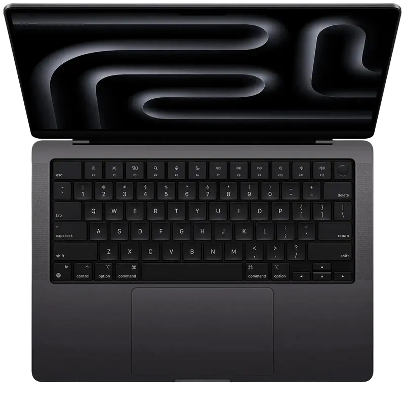 Laptop 14,2" Apple MacBook Pro 14 A3112, Space Black, M4 with 10-core CPU and 10-core GPU, 16GB/512GB, macOS Sequoia