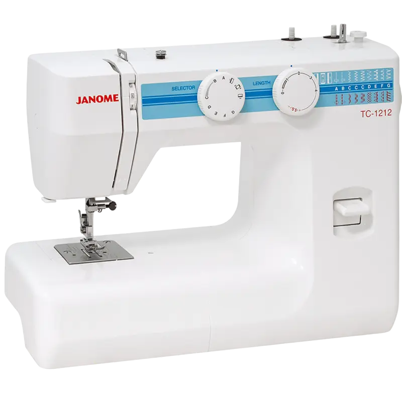 Mașină de cusut JANOME TC-1212, Alb