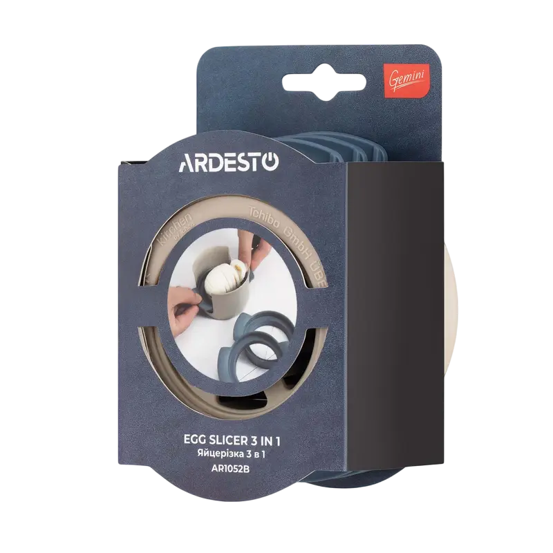 Яйцерезка Ardesto AR1052B, Серый | Синий