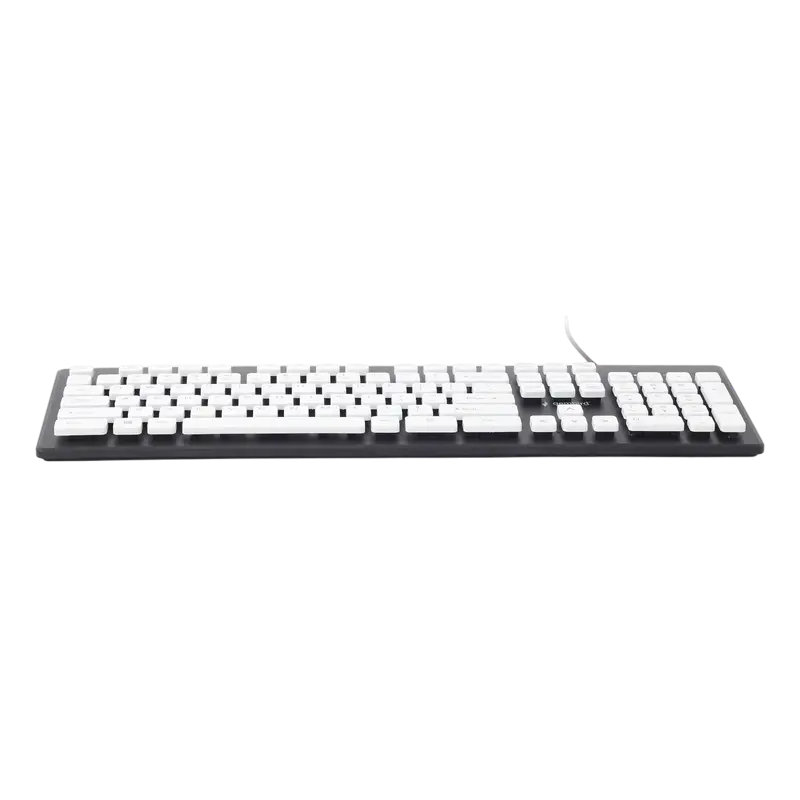 Tastatură Gembird KB-CH-01, cu fir, negru | alb