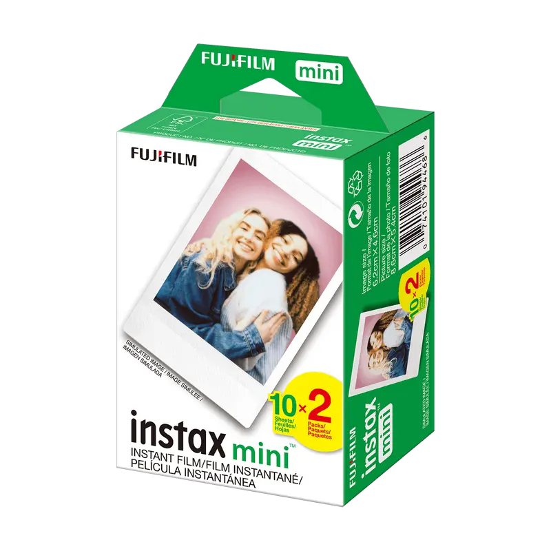 Hârtie foto instax Mini Film Twin Pack, Alb