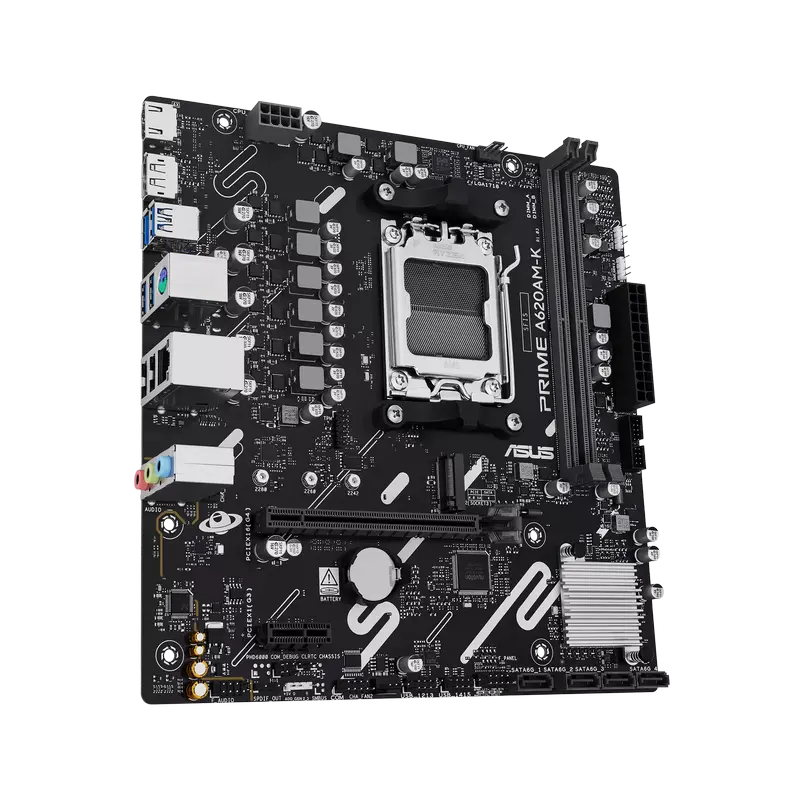 Placă de bază ASUS PRIME A620AM-K, AM5, AMD A620A, Micro-ATX