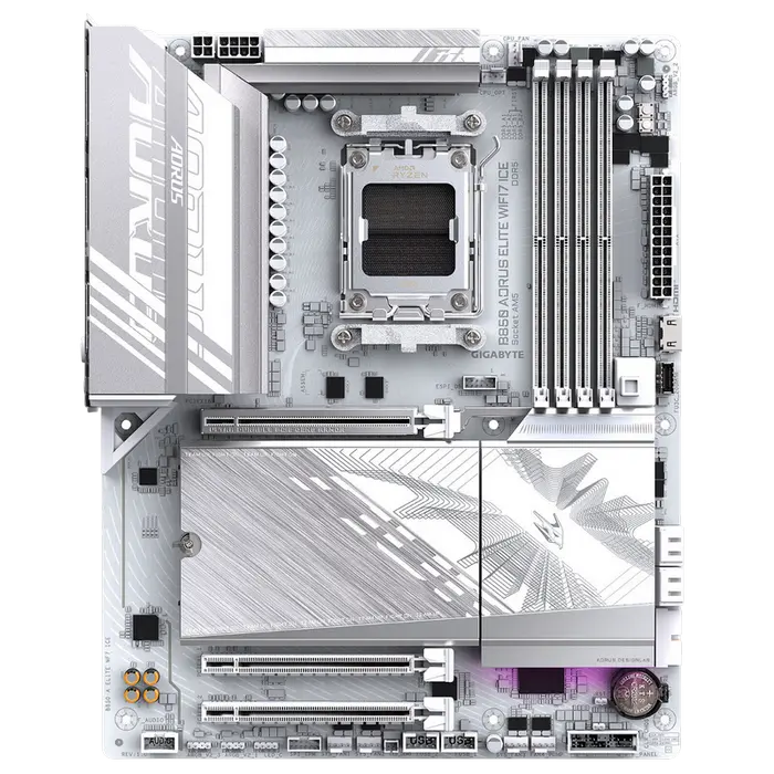 Placă de bază Gigabyte B850 A ELITE WF7 ICE, AM5, AMD B850, ATX