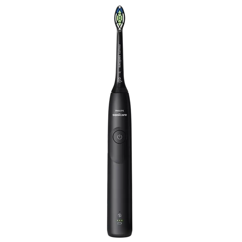 Periuța de dinți electrică sonică Philips HX7109/01, Alb | Negru