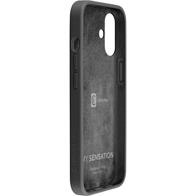 Husa Cellularline Sensation - iPhone 16, Negru
