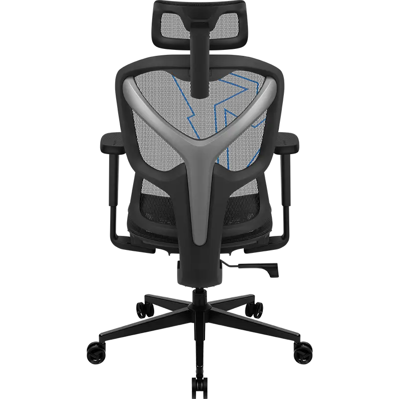 Scaun de birou ThunderX3 YTC, Plasă ventilată, Racer Negru | Albastru
