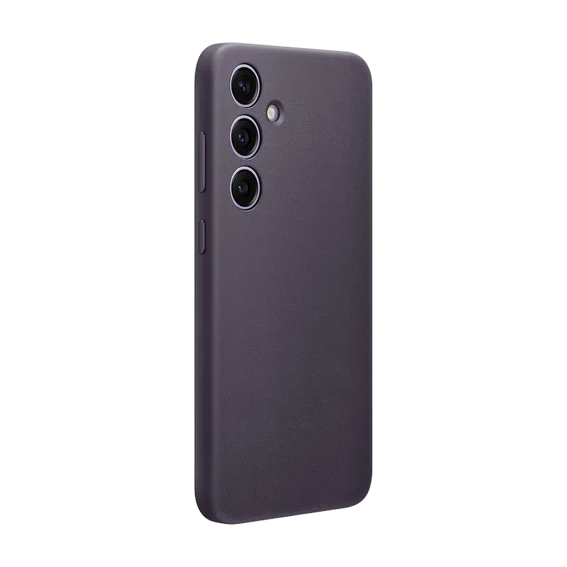 Husa Samsung Vegan Leather Case Galaxy S24+, Violet închis