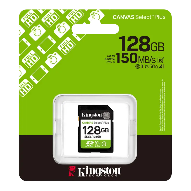Card de Memorie Kingston Canvas Select Plus, 128GB (SDS3/128GB)