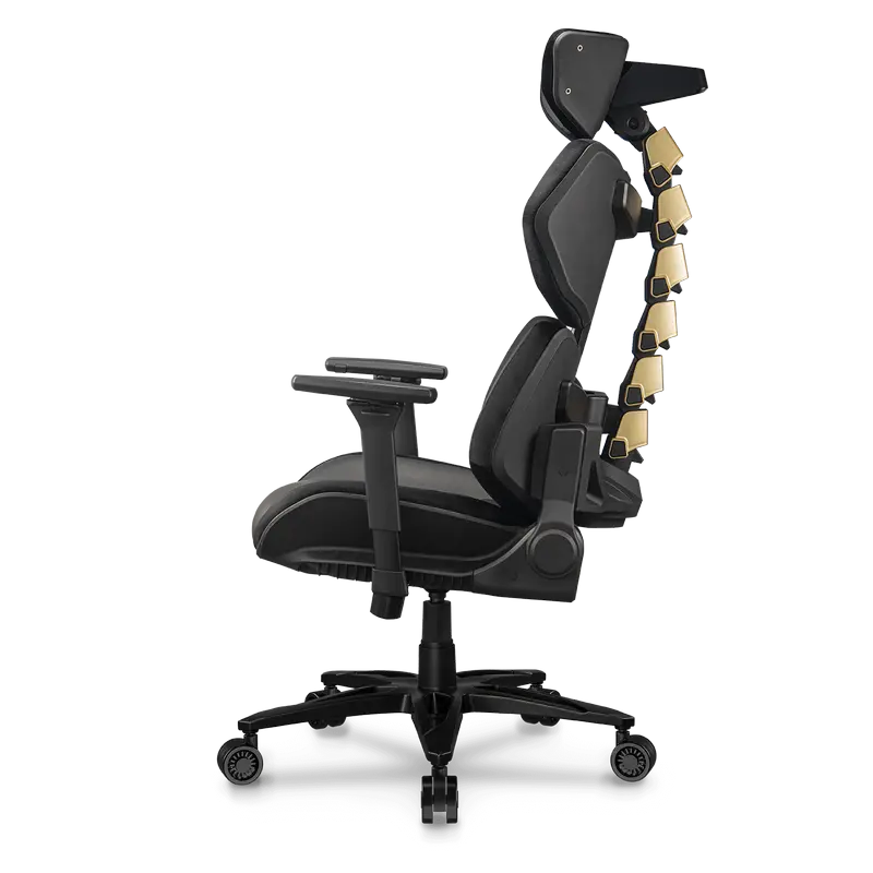 Scaun Gaming Cougar Terminator Elite, PU Piele, Negru | Auriu