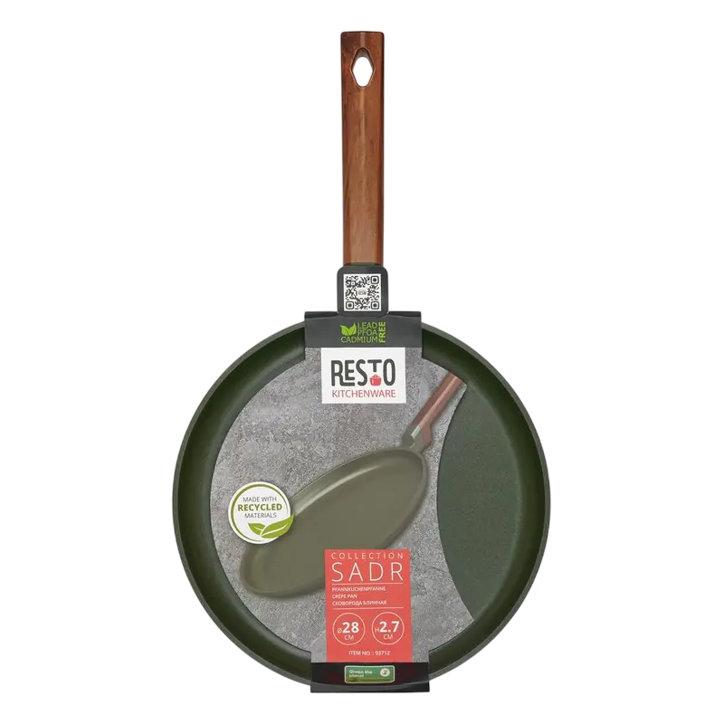 Tigaie pentru clătite RESTO 93712, 28cm, Verde