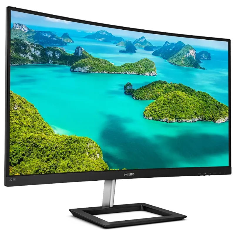 31,5" Монитор Philips 328E1CA, VA 3840x2160 4K UHD, Чёрный