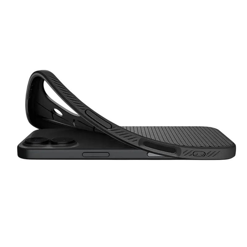 Husă Spigen Liquid Air pentru Apple iPhone 17, Negru mat