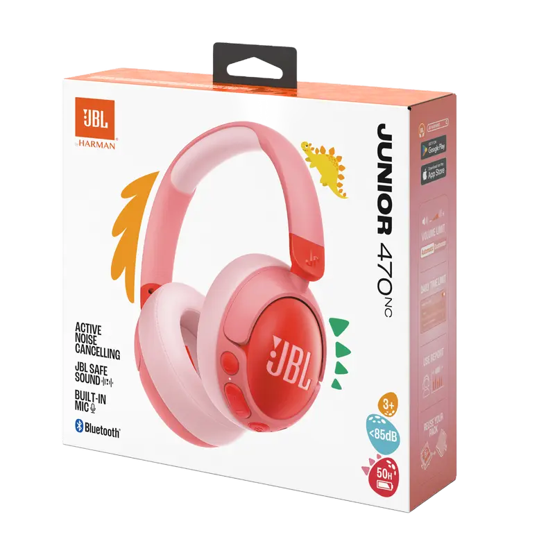 Căști JBL JR470NC, Roz