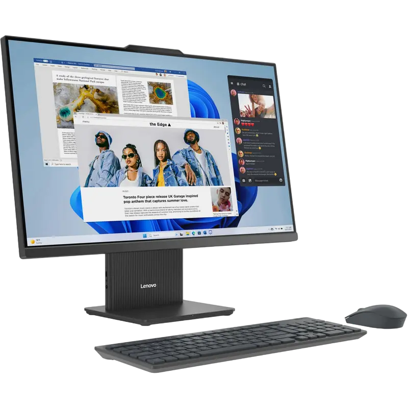 Computer All-in-One Lenovo IdeaCentre AIO 27ARR9, 27", AMD Ryzen 3 7335U, 8GB/512GB, Fără SO, Luna Grey