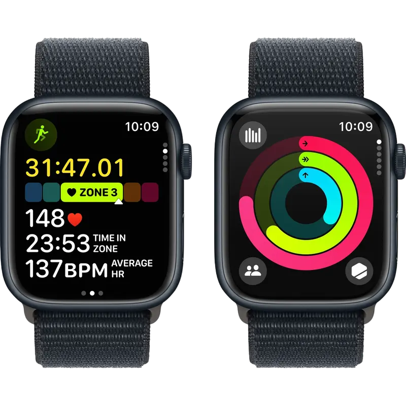 Ceasuri inteligente Apple Watch Series 9 GPS, 45mm, Midnight